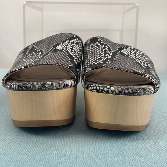 Splendid Snake w Wood Bottom Platform Sandals - Picture 3 of 7